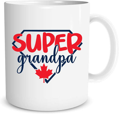 Super Grandpa - Funny Fathers Day Gift for Dad Husband Christmas Gifts - Novelty Coffee Mug (11oz)