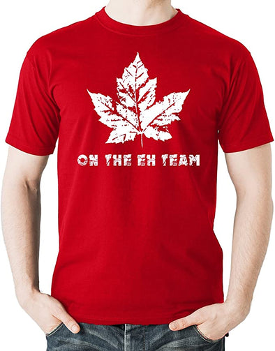 On The Eh Team, Canada Day, Canadian Pride Maple Leaf Red Men's T-Shirt