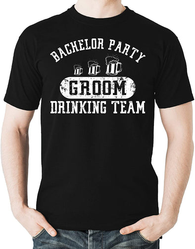 Bachelor Party Groom Drinking Team, Wedding Eve Men's Shirt