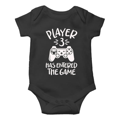 Witty Fashions Player 3 Has Entered The Game - Funny Baby Romper - Xmas Gifts