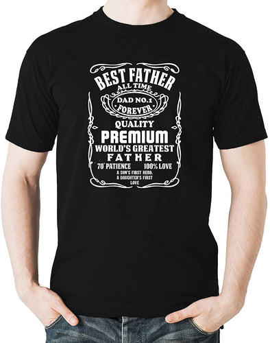Best Father All Time Funny Gift for Dad Father's Day Men's T-Shirt
