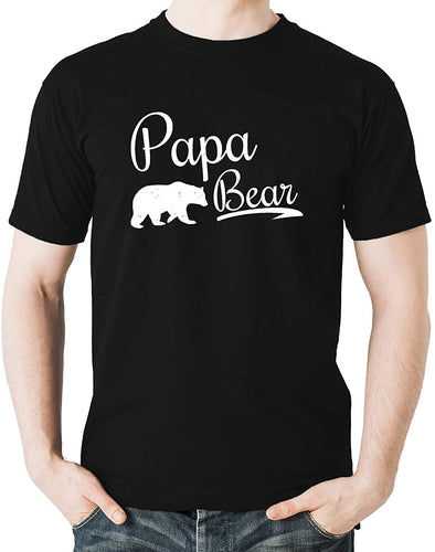 Papa Bear Funny Gift for Dad Father Grandpa Father's Day Men's T-Shirt