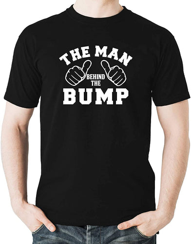 The Man Behind The Bump Funny Proud New Dad Father Gift Men's T-Shirt