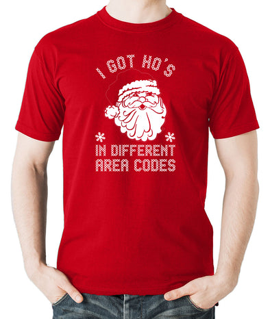 I Got Ho's In Different Area Codes - Funny Xmas Present - Secret Santa - Men's T-Shirt