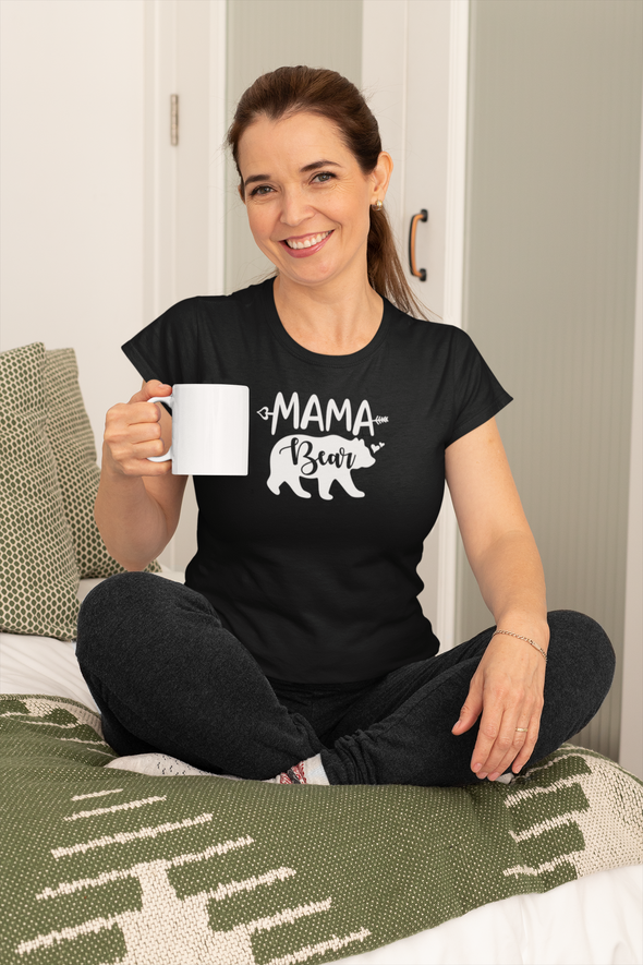 Mama Bear - Funny Mothers Day - Best Mom Ever - Gift for Mommy - Novelty Womens Tshirt