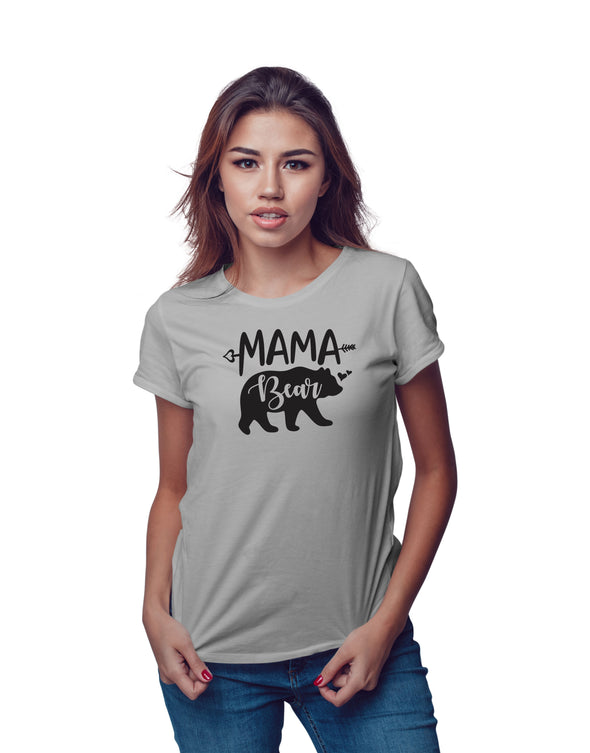 Mama Bear - Funny Mothers Day - Best Mom Ever - Gift for Mommy - Novelty Womens Tshirt