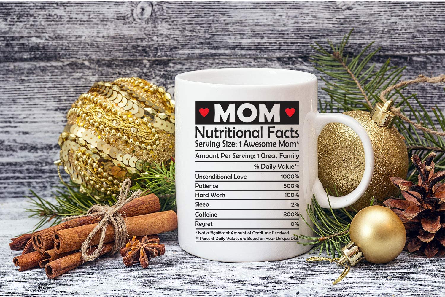 Mothers Day Christmas Gifts Mom Nutritional Facts Coffee Mug, Funny Novelty  Gift from Child Daughter 11Oz - AliExpress